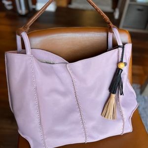 The Sak Los Feliz large tote in Rosweood